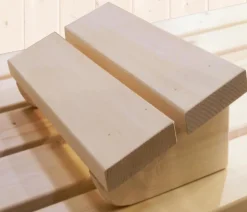 Weka Saunas & Infrarotkabinen - Ecksauna Varberg mit Glastür und Fenster Natur