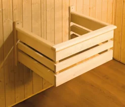 Weka Saunas & Infrarotkabinen - Ecksauna Varberg mit Glastür Natur