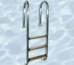Weka Edelstahl-Einhängeleiter für Pools Silber Clearance