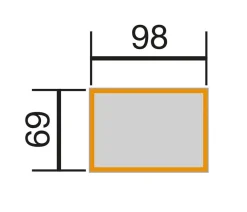 Weka Hochbeete & Frühbeete > Element-Hochbeet 669, ca. B100/H69/T71 cm