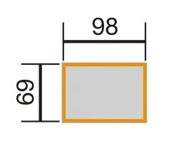 Weka Hochbeete & Frühbeete - Element-Hochbeet 669, ca. B100/H69/T71 cm Anthrazit
