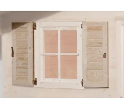 Weka Fensterladen 2-seitig für Fenster 69 x 79 cm Natur Sale