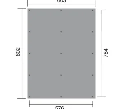 Weka Flachdach-Doppelcarport 618 Hot
