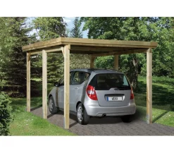Weka Carports & Garagen > Flachdach-Einzelcarport 617