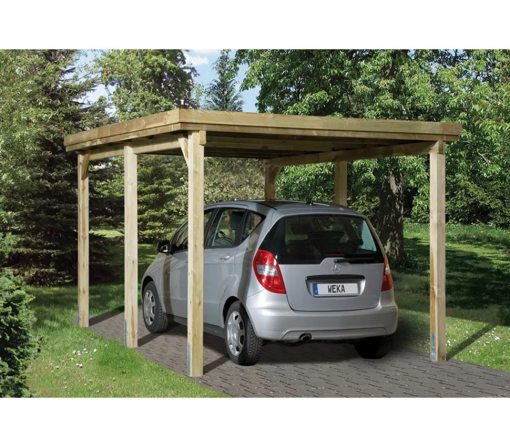 Weka Carports & Garagen > Flachdach-Einzelcarport 617