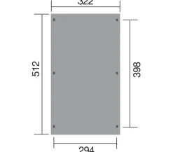 Weka Carports & Garagen > Flachdach-Einzelcarport 617