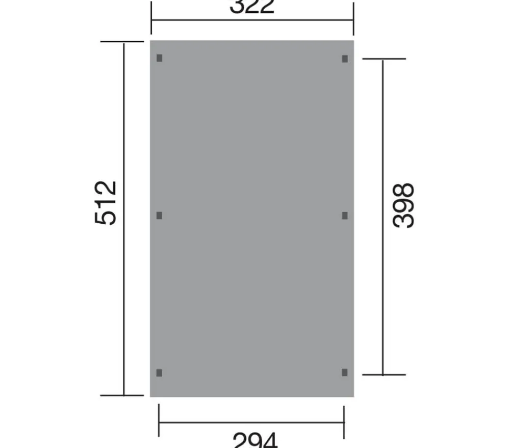 Weka Carports & Garagen > Flachdach-Einzelcarport 617