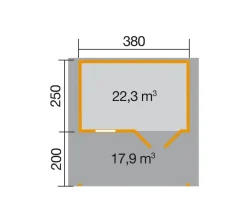 Weka Gartenhäuser & Gerätehäuser > Gartenhaus 111 A