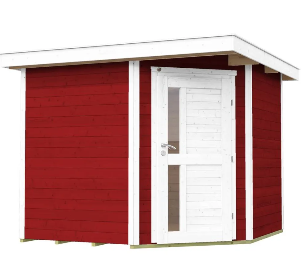 Weka Gartenhäuser & Gerätehäuser - Gartenhaus 229 A Gr. 2, ca. B270/H217/T270 cm Rot