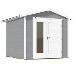 Weka Gartenhaus 224 A Gr. 2, ca. B280/H230/T263 cm Grau Hot