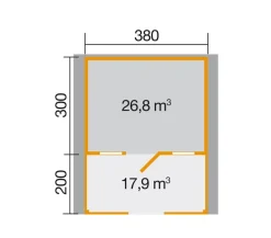 Weka Gartenhäuser & Gerätehäuser > Gartenhaus 110 B