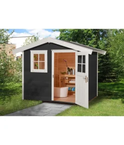 Weka Gartenhaus 123 Gr. 5, ca. B380/H253/T324 cm Dunkelgrau Online