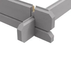 Weka Gartenhaus 253 Gr. 2, ca. B420/H270/T310 cm Hellgrau