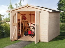 Weka Gartenhaus 316 Gr.5, ca. B290/H221/T318 cm Natur Outlet