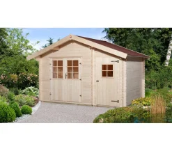 Weka Gartenhaus 253 Gr. 1, ca. B420/H270/T260 cm Natur New