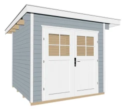 Weka Gartenhaus 179 Gr. 4, ca. B356/H224/T375 cm Grau Hot