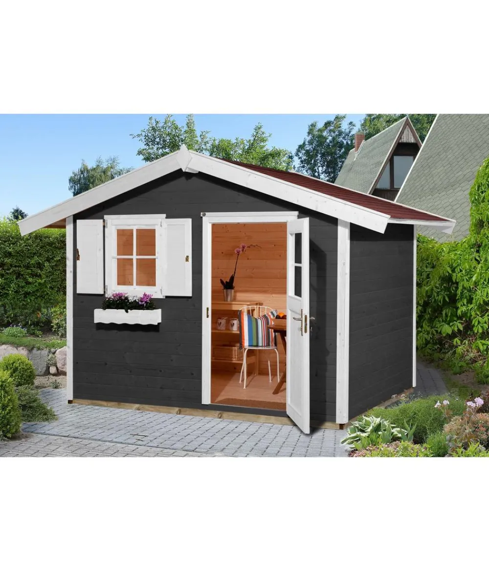Weka Gartenhäuser & Gerätehäuser - Gartenhaus 224 Gr. 1, ca. B260/H238/T233 cm Rot