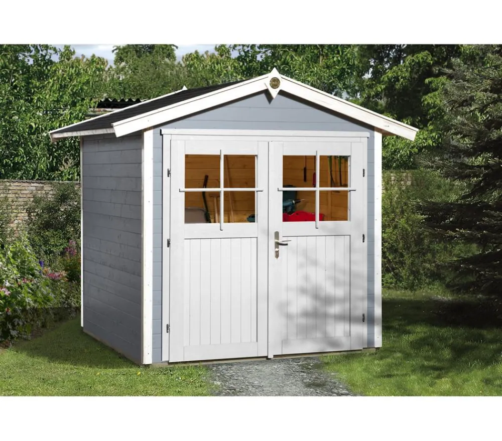 Weka Gartenhaus 224 Gr. 1, ca. B260/H238/T233 cm Grau Online