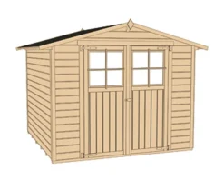 Weka Gartenhäuser & Gerätehäuser - Gartenhaus 316 Gr.1, ca. B240/H221/T171 cm Braun