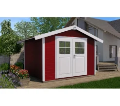 Weka Gartenhaus 122 Gr. 4, ca. B380/H253/T274 cm Rot Discount