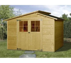 Weka Gartenhaus 323 Gr.4, ca. B330/H232/T273 cm Natur Discount