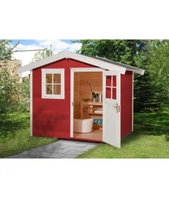 Weka Gartenhaus 123 Gr. 1, ca. B306/H242/T239 cm Rot Sale