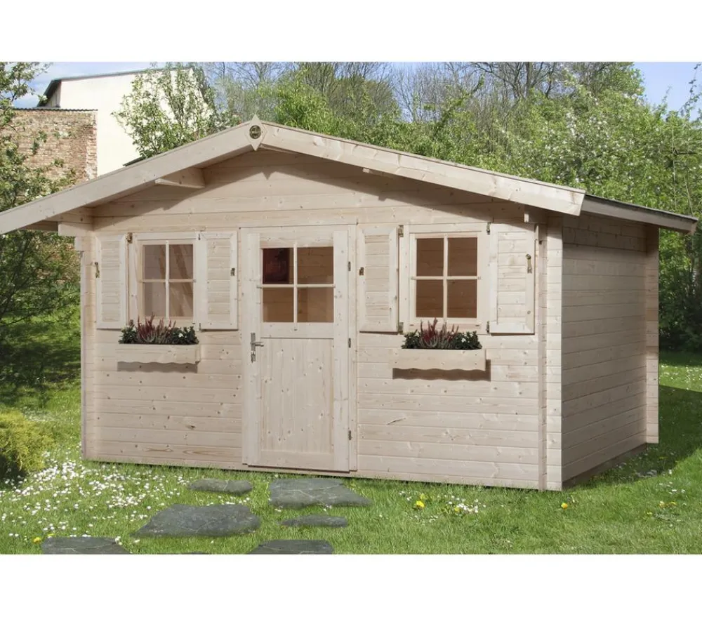 Weka Gartenhaus 110 Gr.1, ca. B460/H266/T374 cm Natur Best