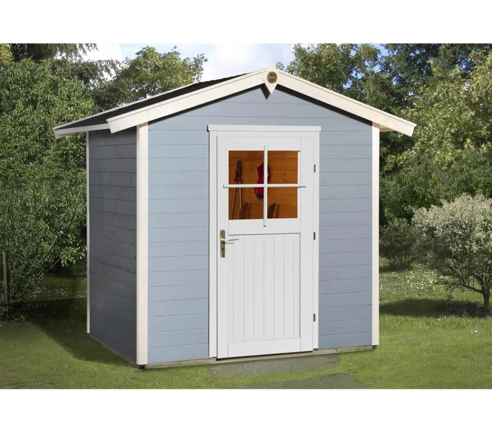 Weka Gartenhäuser & Gerätehäuser - Gartenhaus 223 Gr.1, ca. B260/H238/T178 cm Grau