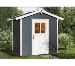 Weka Gartenhäuser & Gerätehäuser - Gartenhaus 223 Gr.1, ca. B260/H238/T178 cm Dunkelgrau