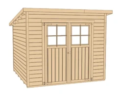 Weka Gartenhaus 325 Gr.1, ca. B200/H225/T198 cm Natur New
