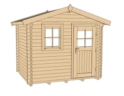Weka Gartenhaus Premium 28 Natur Hot