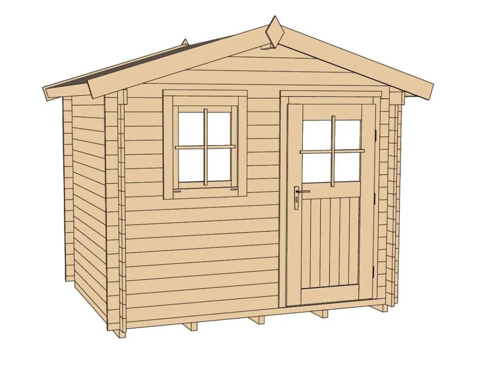 Weka Gartenhäuser & Gerätehäuser - Gartenhaus Premium 28 Natur