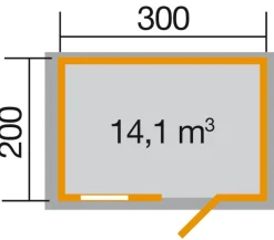 Weka Gartenhäuser & Gerätehäuser > Gartenhaus Premium 28 FT