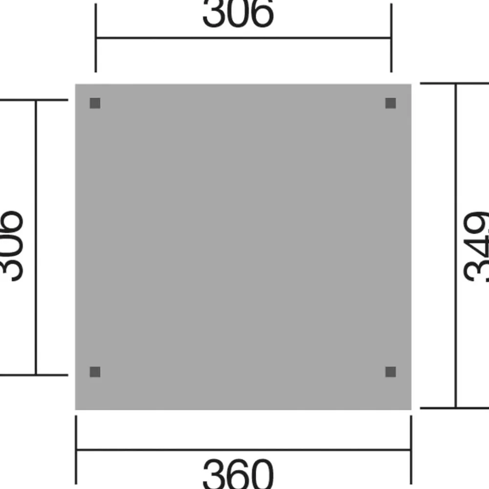Weka Pergolen - Gartenlaube 657 Gr. 2, ca. B349/H230/T360 cm Natur
