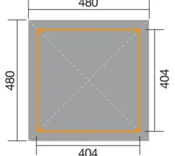 Weka Pavillons|Pergolen - Gartenoase 651 A Gr. 2, ca. B480/H314/T480 cm