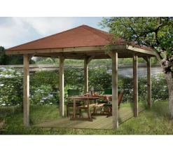 Weka Pavillons|Carports & Garagen > Gartenoase 651 B Gr. 1, ca. B584/H291/T333 cm