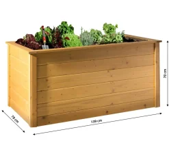 Weka Hochbeete & Frühbeete > Holz-Hochbeet, ca. B139/H70/T78 cm