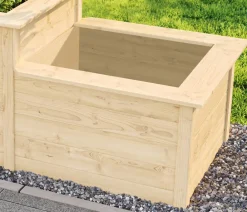 Weka Hochbeete & Frühbeete - Holz-Stufenhochbeet 669, ca. B218/H81/T82 cm Natur