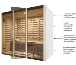 Weka Infrarotkabine Osby Weiß Outlet