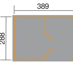 Weka Lagerhaus 607 Variante 1, ca. B408/H214/T318 cm Natur Sale