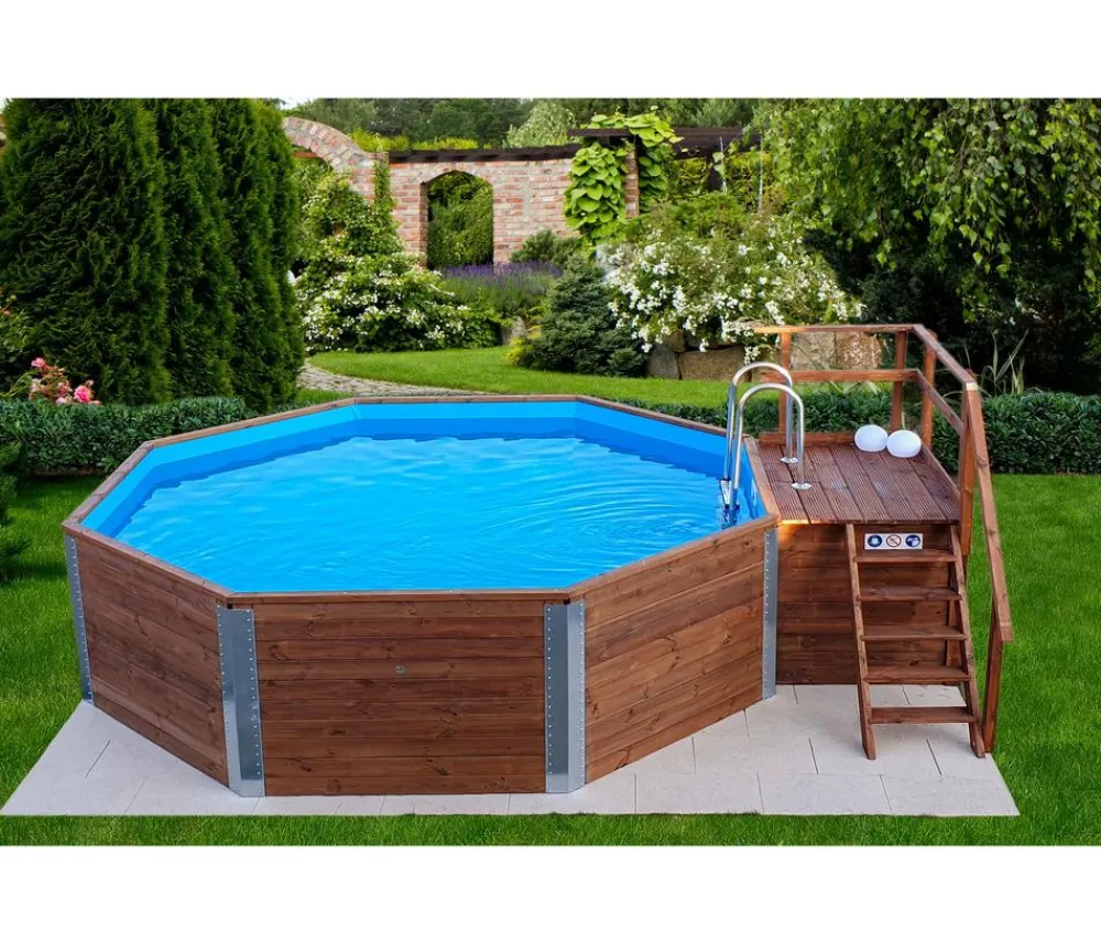Weka Pools & Whirlpools - Massivholzpool-Set 593 B Gr. 2 Natur