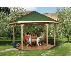 Weka Pavillons - Pavillon 656 Gr. 2, ca. B399/H312/T461 cm Natur