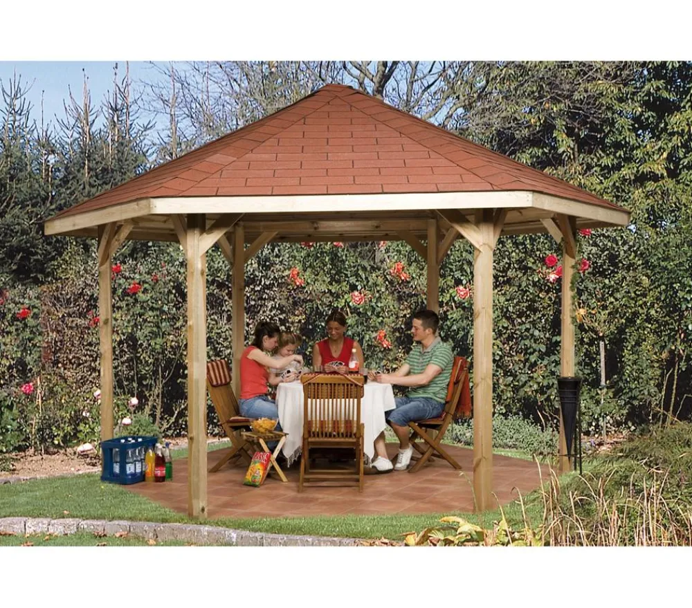 Weka Pavillon 656 inkl. Dachschindeln Natur Sale