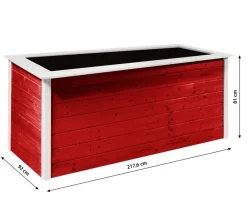 Weka Profi-Hochbeet 669 C, ca. B218/H81/T92 cm Rot Sale