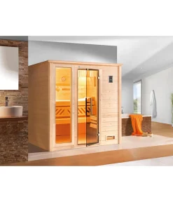 Weka Saunas & Infrarotkabinen > Sauna Bergen mit Glastür und Fenster