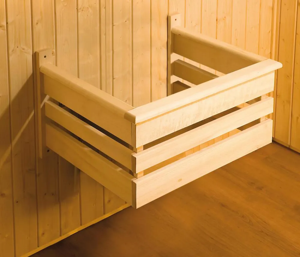 Weka Saunas & Infrarotkabinen - Sauna Bergen mit Glastür und Fenster Natur