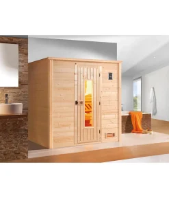 Weka Sauna Bergen mit Holztür Natur Best