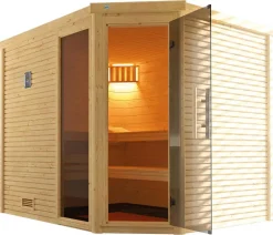 Weka Saunas & Infrarotkabinen > Sauna Cubilis mit Glastür und Fenster
