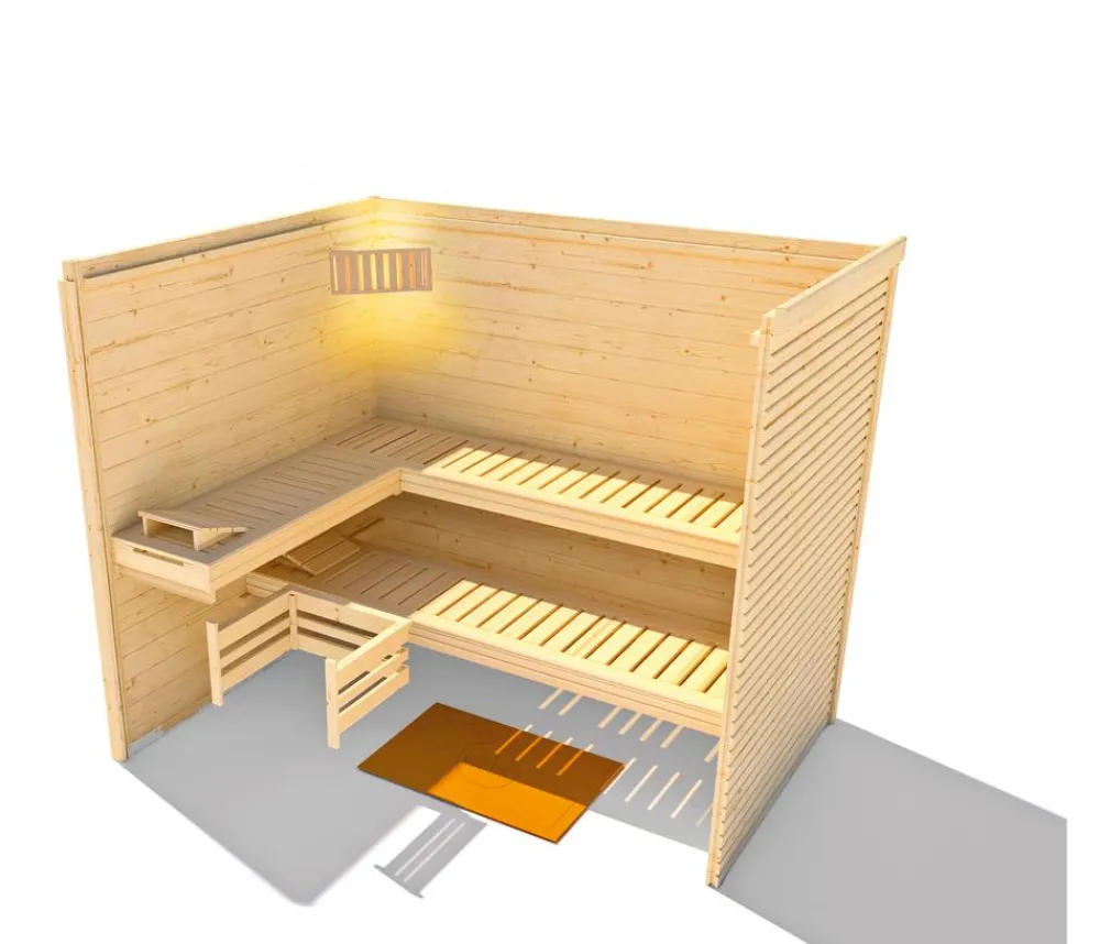 Weka Saunas & Infrarotkabinen > Sauna Cubilis mit Glastür und Fenster