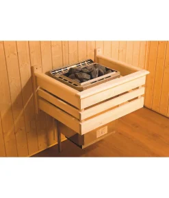 Weka Sauna Cubilis mit Glastür und Fenster Natur Hot